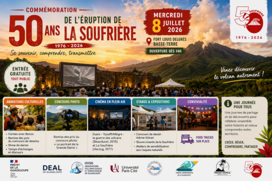 Commémoration des 50 ans de l’éruption de la Soufrière