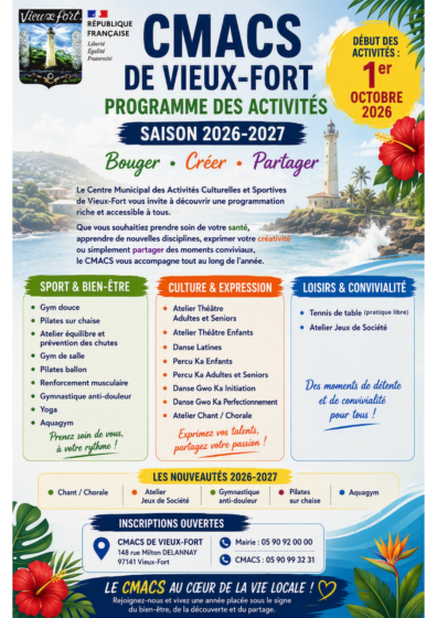 Programme des activités – CMACS de VIEUX-FORT